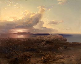 Carl Rottmann | The Island of Aegina with the Ruins of the Temple of Hekate, 1845 | Giclée Canvas Print