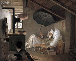 The Poor Poet, 1839 by Carl Spitzweg | Canvas Print