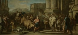 Theseus Taming the Bull of Marathon, 1730 | Charles-André van Loo