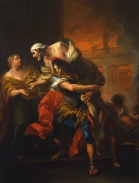 Aeneas Rescuing His Father from the Fire at Troy, n.d. | Charles-André van Loo