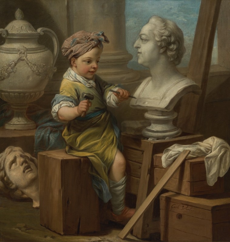 Sculpture, c.1752/53 | Charles-André van Loo | Giclée Canvas Print