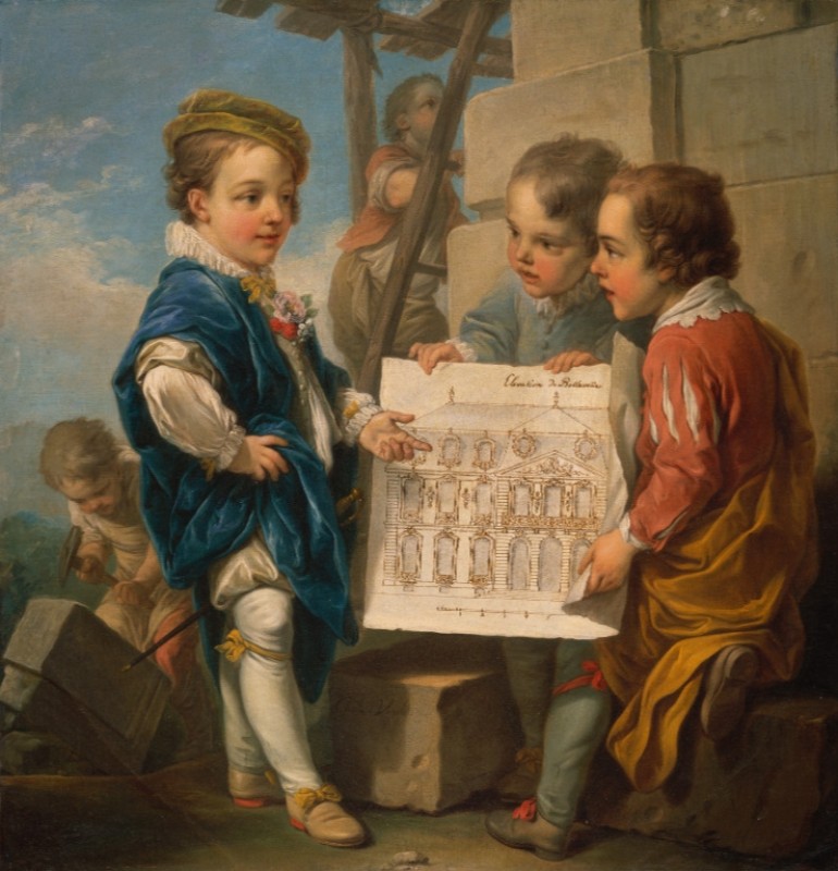 Architecture, c.1752/53 | Charles-André van Loo | Giclée Canvas Print