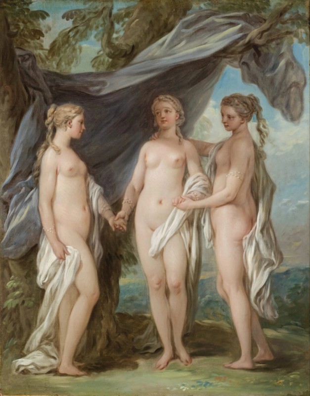 The Three Graces, 1763 | Charles-André van Loo | Giclée Canvas Print