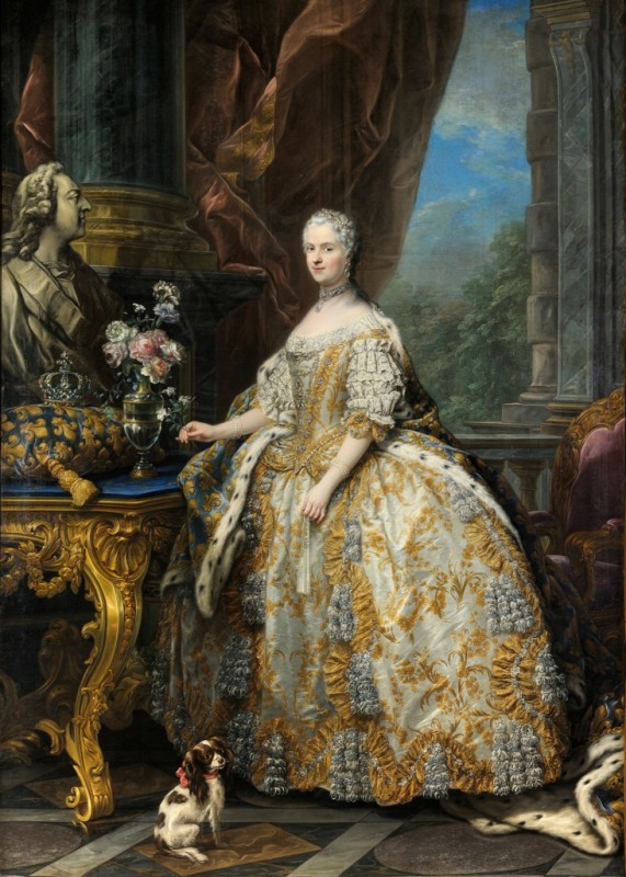 Marie Leszczynska, Queen of France, 1747 | Charles-André van Loo | Giclée Canvas Print