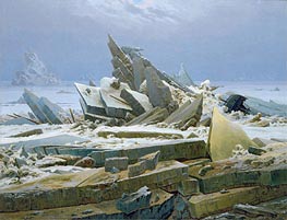 The Polar Sea (The Sea of Ice), 1824 von Caspar David Friedrich | Leinwand Kunstdruck