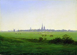 Caspar David Friedrich | Meadows near Greifswald | Giclée Canvas Print