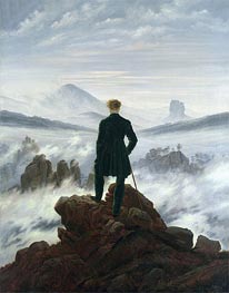 Der Wanderer über dem Nebelmeer, 1818 von Caspar David Friedrich | Kunstdruck
