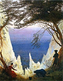 Caspar David Friedrich | Chalk Cliffs on Rugen | Giclée Canvas Print