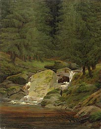 Caspar David Friedrich | The Evergreens by the Waterfall, undated | Giclée Canvas Print