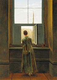 Caspar David Friedrich | Woman at a Window, 1822 | Giclée Canvas Print