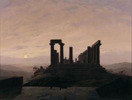 The Temple of Juno in Agrigento, c.1830 von Caspar David Friedrich | Giclée-Kunstdruck