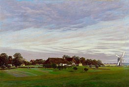 Caspar David Friedrich | Flat Countryside (Isle of Ruegen near Greifswald) | Giclée Canvas Print