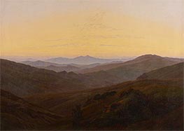 Das Riesengebirge, c.1830/35 von Caspar David Friedrich | Leinwand Kunstdruck