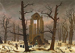 Caspar David Friedrich | Monastery Cemetery in the Snow | Giclée Canvas Print
