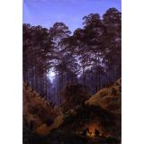 Forest by moonlight, c.1823/30 - Caspar David Friedrich