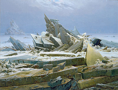 The Polar Sea (The Sea of Ice), 1824 | Caspar David Friedrich | Giclée Canvas Print