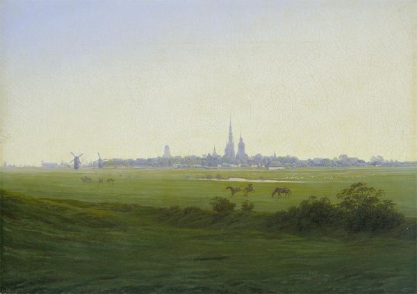Meadows near Greifswald, c.1822 | Caspar David Friedrich