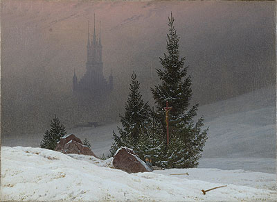 Winter Landscape with Church, 1811 | Caspar David Friedrich | Giclée Canvas Print