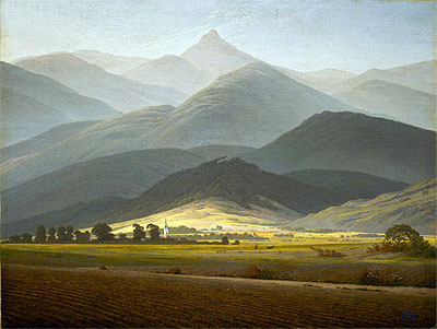 Landscape from Riesengebirge, c.1810 | Caspar David Friedrich | Giclée Leinwand Kunstdruck