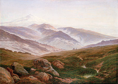 Riesengebirge (Erinnerungen an das Riesengebirge), 1835 | Caspar David Friedrich | Giclée Leinwand Kunstdruck