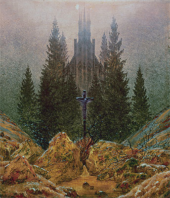The Cross in the Mountains, 1812 | Caspar David Friedrich | Giclée Leinwand Kunstdruck