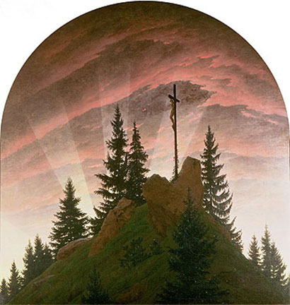 Das Kreuz in den Bergen, 1808 | Caspar David Friedrich | Giclée Leinwand Kunstdruck