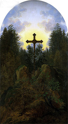Caspar David Friedrich | Cross in the Mountains, c.1815/20 | Giclée Canvas Print