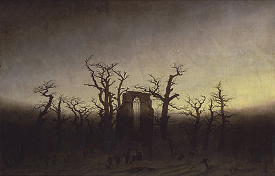 Abbey among Oak Trees, c.1809/10 | Caspar David Friedrich | Giclée Canvas Print
