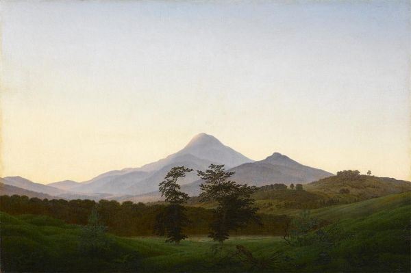 Bohemian Landscape, c.1810/11 | Caspar David Friedrich | Giclée Leinwand Kunstdruck