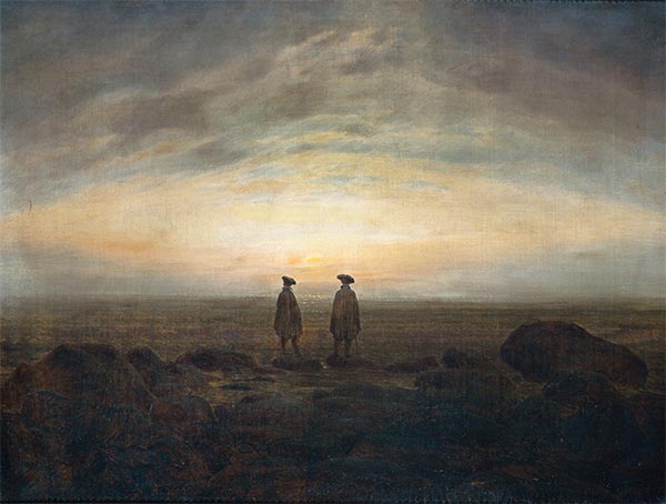 Caspar David Friedrich | Two Men by the Sea, 1817 | Giclée Canvas Print