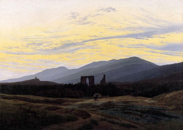 Ruine Eldena im Riesengebirge, c.1830/34 | Caspar David Friedrich | Giclée Leinwand Kunstdruck