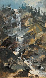 The Upper Staubach Falls in Lauterbrunnen | Caspar Wolf | Painting Reproduction