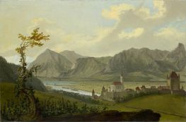 Blick auf Thun mit Stockhornkette und Niesen | Caspar Wolf | Gemälde Reproduktion