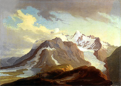 View from the Kreuzegg over the Grimselpasshohe, n.d. | Caspar Wolf