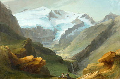 Caspar Wolf | Look at the Lauenen Valley with Geltengletscher and Geltenhorn, Undated | Giclée Canvas Print