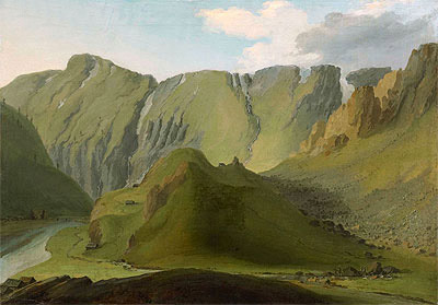 Caspar Wolf | Rhone near Gletsch with Gadmerfluh, Tellistock and Wendenstock, 1778 | Giclée Canvas Print