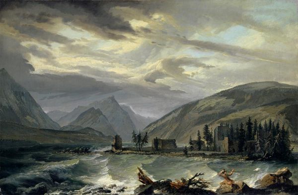 Tempest over the Lake of Thun, c.1774/77 | Caspar Wolf | Giclée Canvas Print
