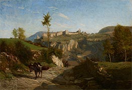 Landscape near Crémieu, c.1849 by Charles-Francois Daubigny | Canvas Print