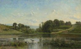 Der Teich von Gylieu, 1853 von Charles-Francois Daubigny | Kunstdruck