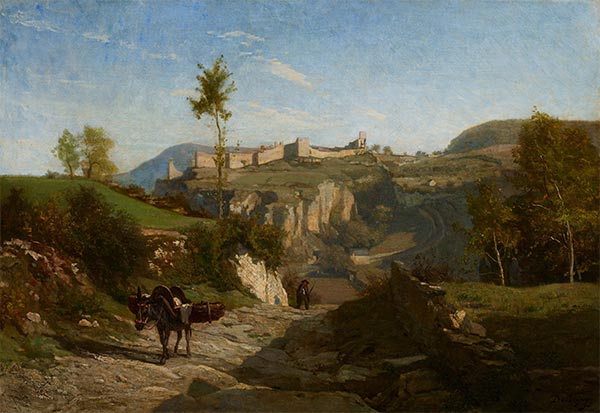 Charles-Francois Daubigny | Landscape near Crémieu, c.1849 | Giclée Canvas Print