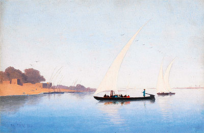 Boats on the Nile, Undated | Charles-Theodore Frere | Giclée Canvas Print
