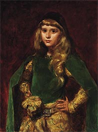 Natalie um zehn, 1887 von Carolus-Duran | Leinwand Kunstdruck