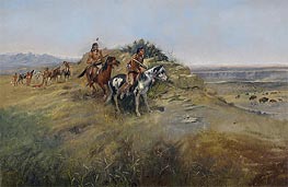 Buffalo Hunt | Charles Marion Russell | Gemälde Reproduktion