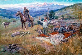 Charles Marion Russell | The Call of the Law | Giclée Canvas Print