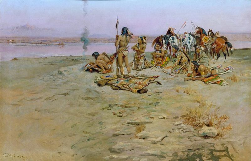 The Signal Fire, 1897 | Charles Marion Russell