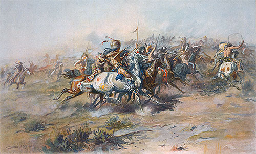 Charles Marion Russell | The Custer Fight, c.1903/05 | Giclée Paper Print