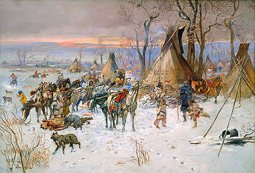 Rückkehr der Indianerjäger, 1900 | Charles Marion Russell