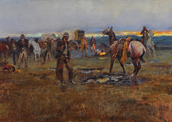 Wenn Pferde reden, gibt es geringe Chancen auf einen Waffenstillstand, 1915 | Charles Marion Russell