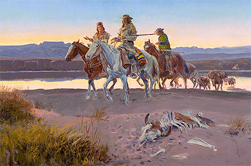 Charles Marion Russell | Carson's Men, 1913 | Giclée Canvas Print