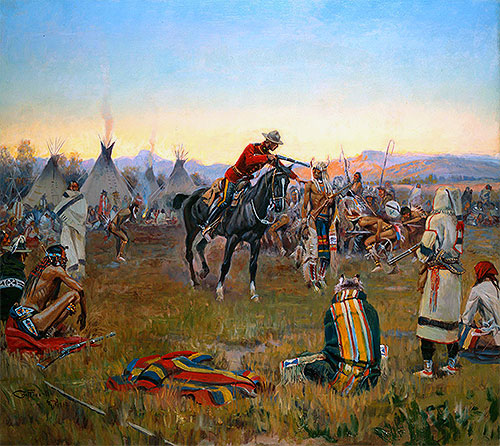Im Alleingang, 1912 | Charles Marion Russell